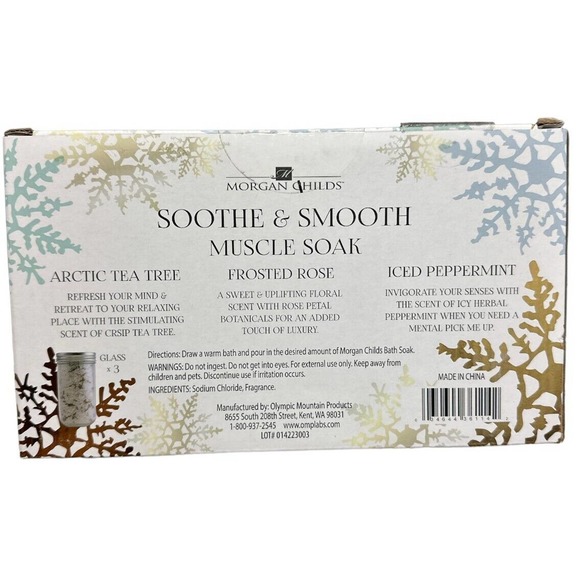 MorganChilds Self-Care ~SOOTHE & SMOOTH MUSCLE SOAK~TEA TREE/ROSE/PEPPERMINT - Picture 2 of 2